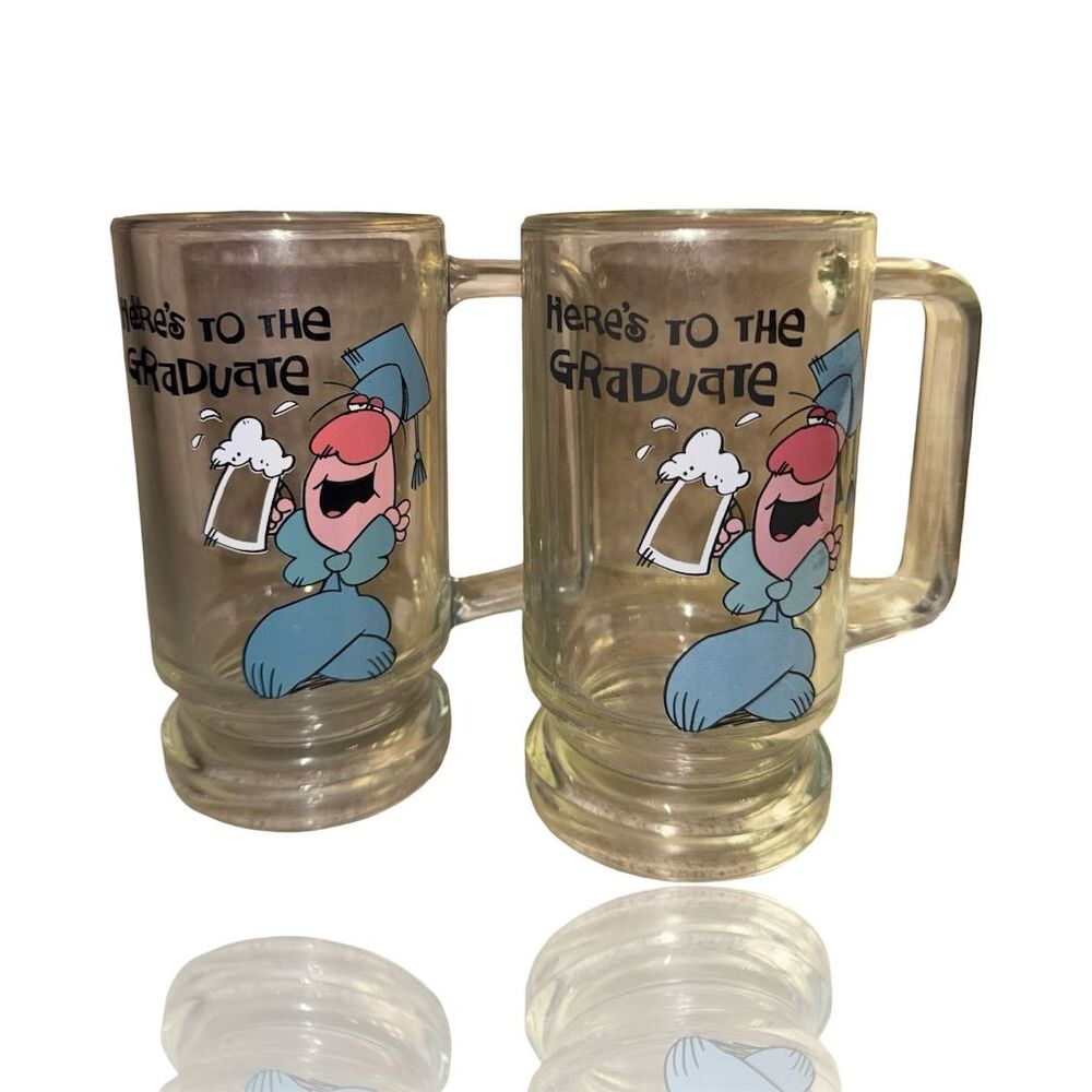 Vintage 1980s "Here's to the Graduate" Beer Mug
